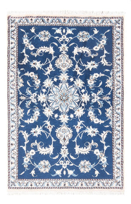 Alfombra persa - Nain - 134 x 83 cm - azul
