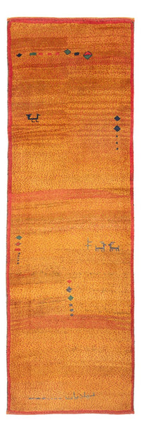 Alfombra de pasillo Alfombra Gabbeh - Persa - 258 x 85 cm - naranja