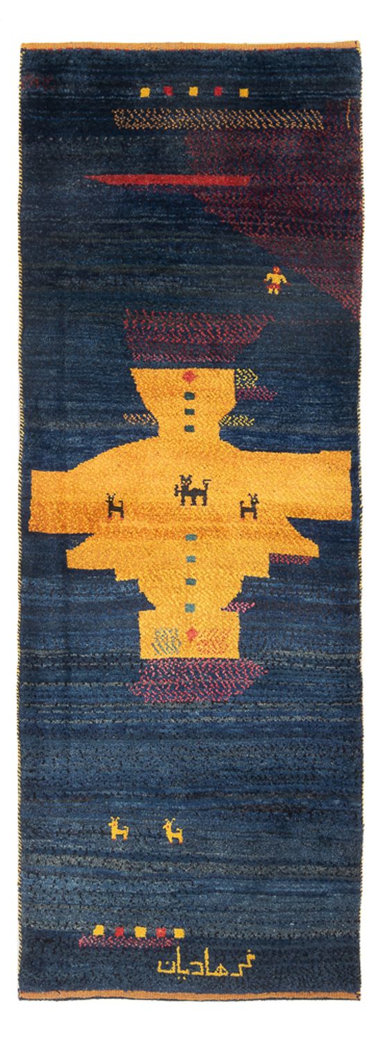 Alfombra de pasillo Alfombra Gabbeh - Persa - 230 x 85 cm - multicolor