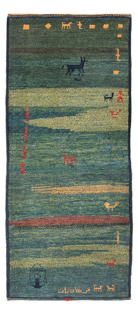 Alfombra de pasillo Alfombra Gabbeh - Persa - 195 x 87 cm - multicolor
