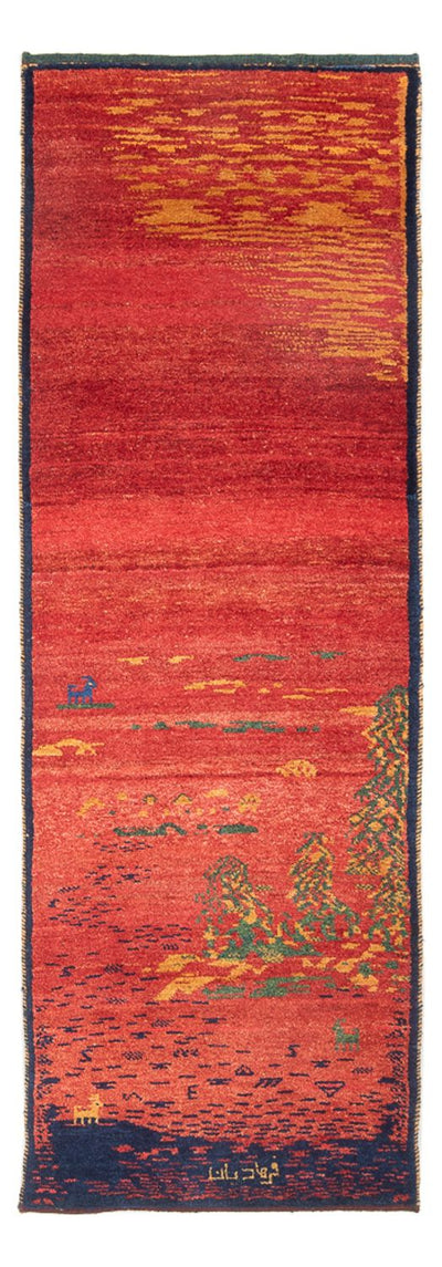 Gabbeh persa Alfombra 75x235cm - Perserteppich Wollteppich