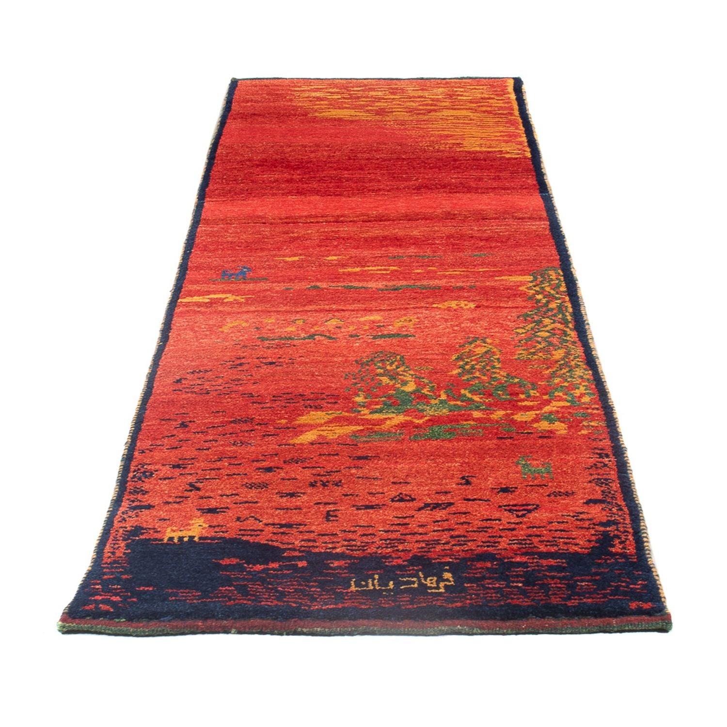 Alfombra de pasillo Alfombra Gabbeh - Persa - 235 x 75 cm - multicolor