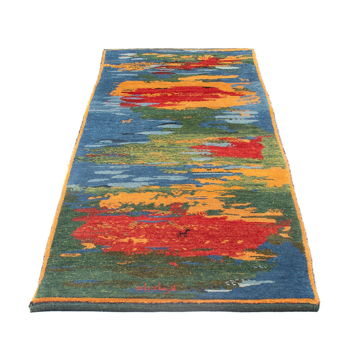 Alfombra de pasillo Alfombra Gabbeh - Persa - 242 x 78 cm - multicolor