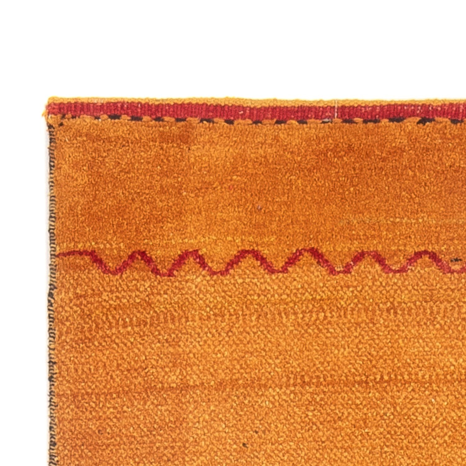 Alfombra de pasillo Alfombra Gabbeh - Persa - 236 x 85 cm - naranja
