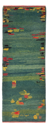 Alfombra de pasillo Alfombra Gabbeh - Persa - 218 x 87 cm - multicolor
