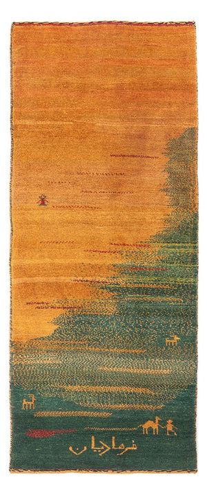 Alfombra de pasillo Alfombra Gabbeh - Persa - 186 x 71 cm - multicolor
