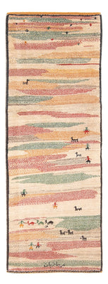 Alfombra de pasillo Alfombra Gabbeh - Persa - 205 x 78 cm - multicolor
