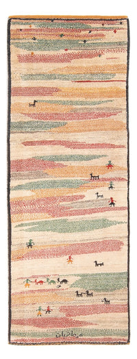 Alfombra de pasillo Alfombra Gabbeh - Persa - 205 x 78 cm - multicolor
