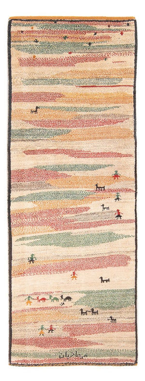 Alfombra de pasillo Alfombra Gabbeh - Persa - 205 x 78 cm - multicolor
