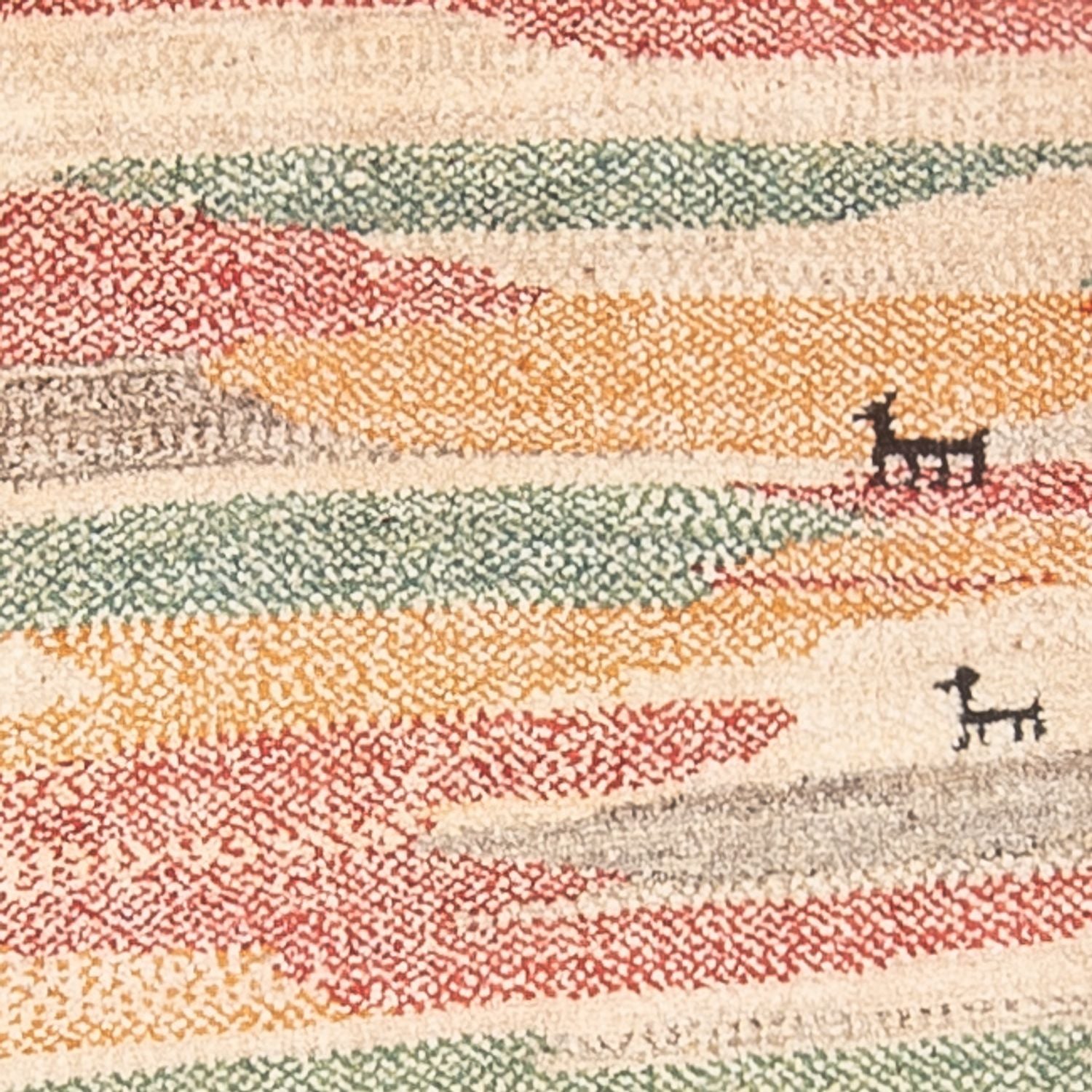 Alfombra de pasillo Alfombra Gabbeh - Persa - 205 x 78 cm - multicolor