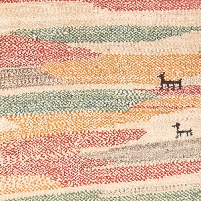 Alfombra de pasillo Alfombra Gabbeh - Persa - 205 x 78 cm - multicolor