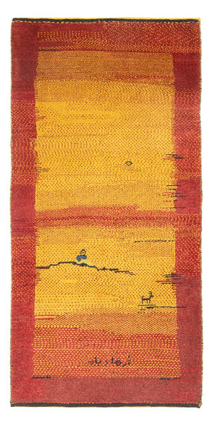Alfombra de pasillo Alfombra Gabbeh - Persa - 188 x 88 cm - multicolor