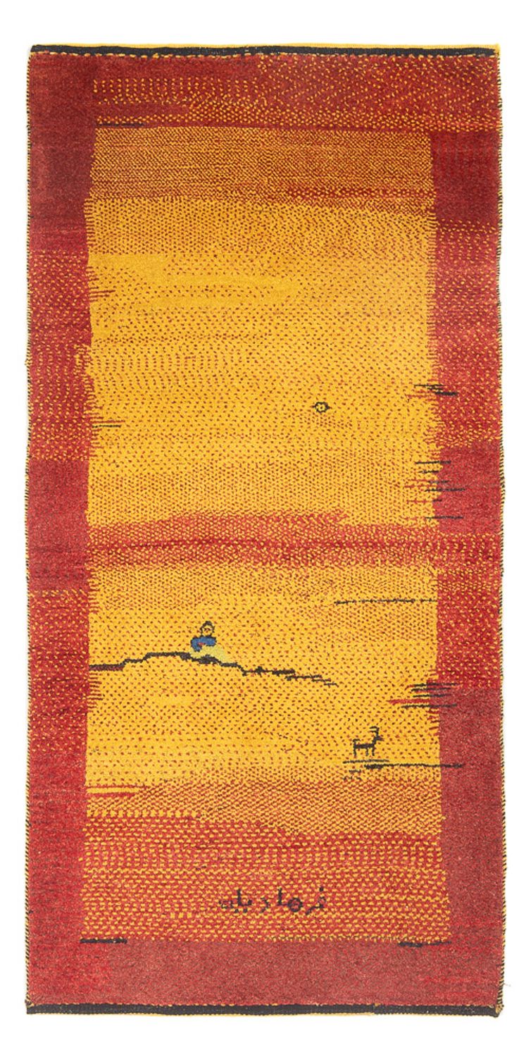 Alfombra de pasillo Alfombra Gabbeh - Persa - 188 x 88 cm - multicolor