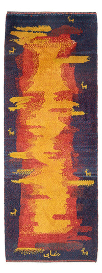 Alfombra de pasillo Alfombra Gabbeh - Persa - 212 x 80 cm - multicolor