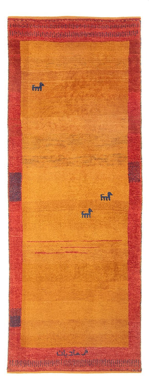 Alfombra de pasillo Alfombra Gabbeh - Persa - 225 x 80 cm - multicolor