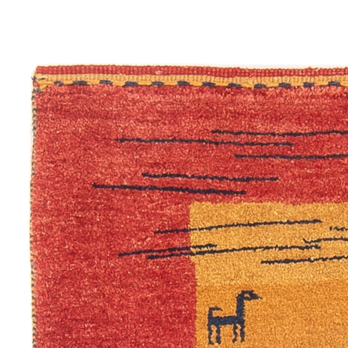 Gabbeh persa Alfombra 75x177cm - Perserteppich Wollteppich