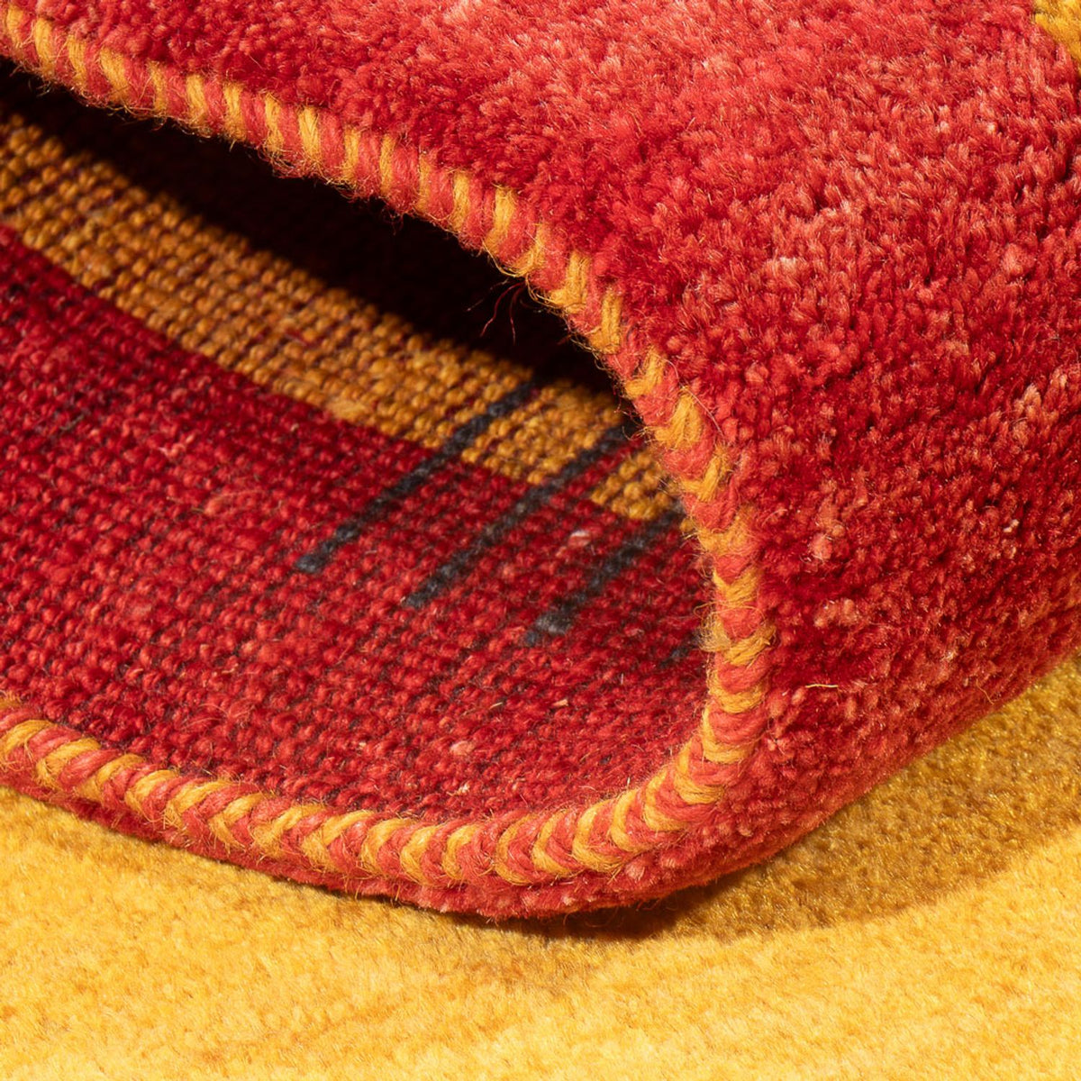 Alfombra de pasillo Alfombra Gabbeh - Persa - 215 x 70 cm - multicolor