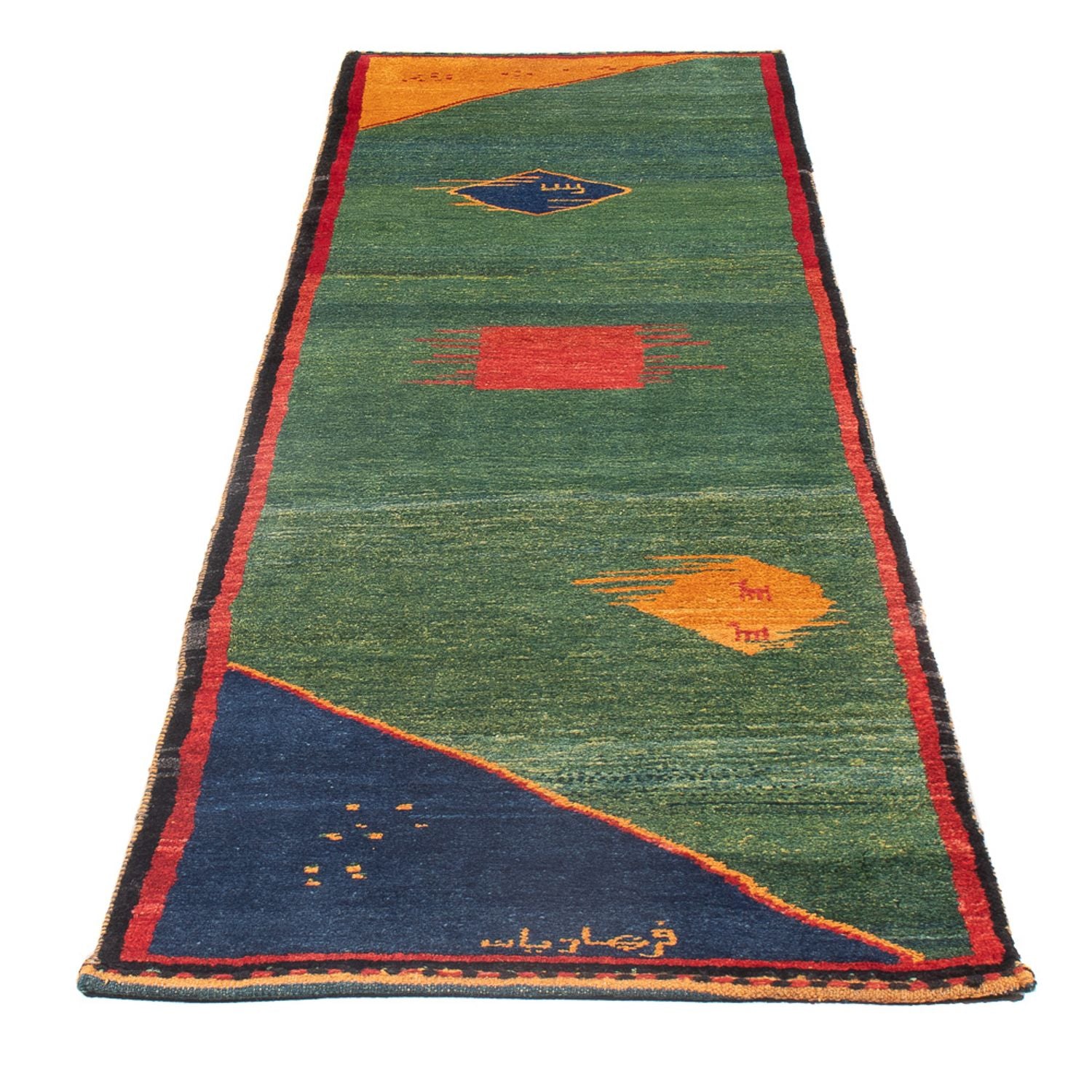 Alfombra de pasillo Alfombra Gabbeh - Persa - 265 x 72 cm - multicolor
