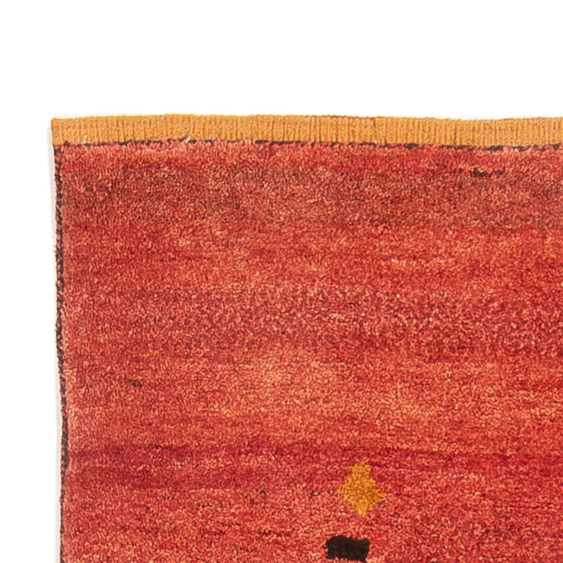 Alfombra de pasillo Alfombra Gabbeh - Persa - 225 x 83 cm - rojo claro