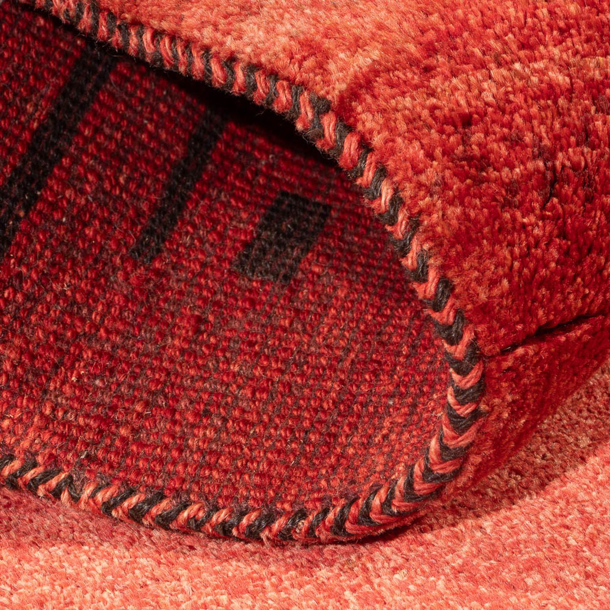 Alfombra de pasillo Alfombra Gabbeh - Persa - 225 x 83 cm - rojo claro