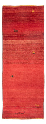 Alfombra de pasillo Alfombra Gabbeh - Persa - 227 x 85 cm - rojo