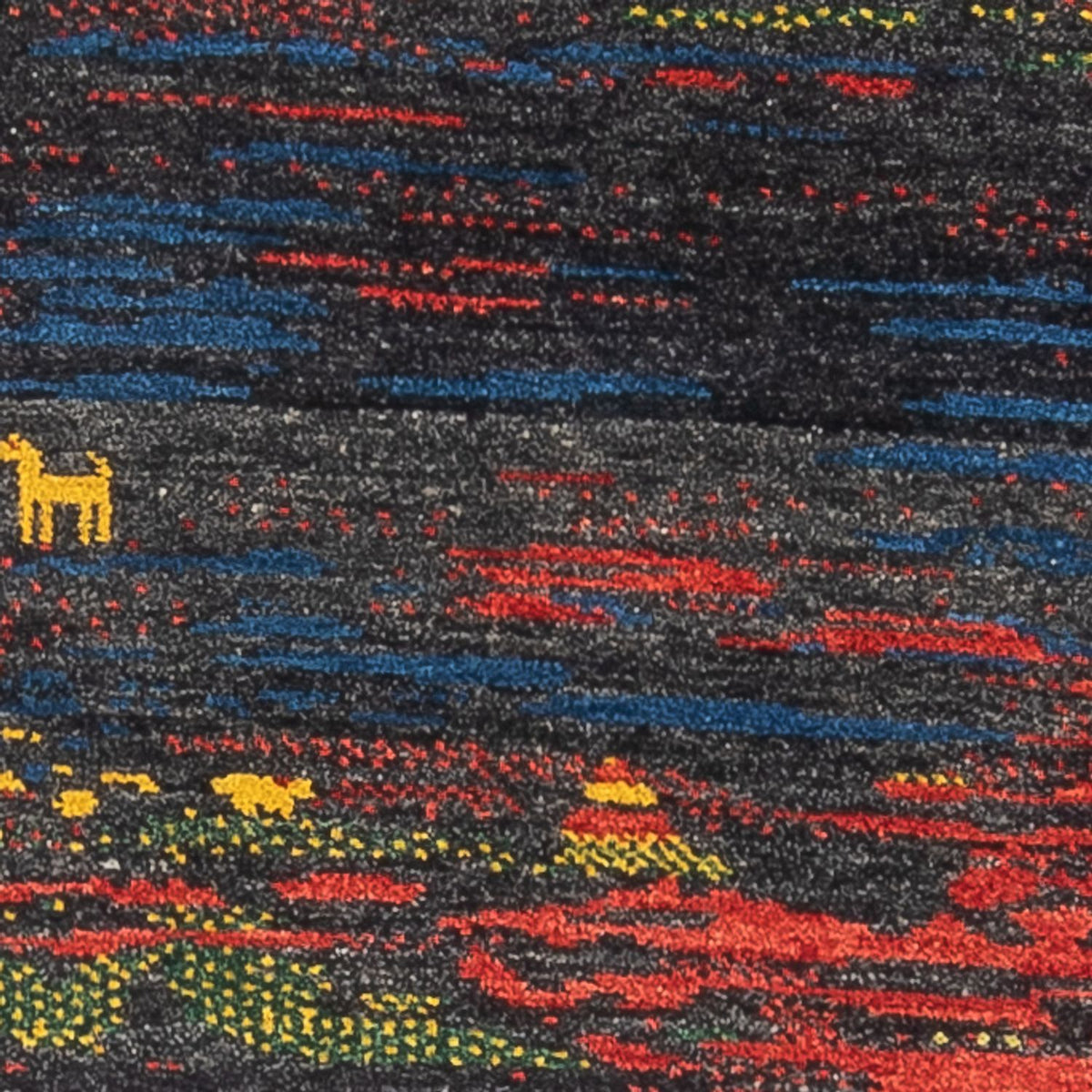 Alfombra de pasillo Alfombra Gabbeh - Persa - 185 x 68 cm - multicolor