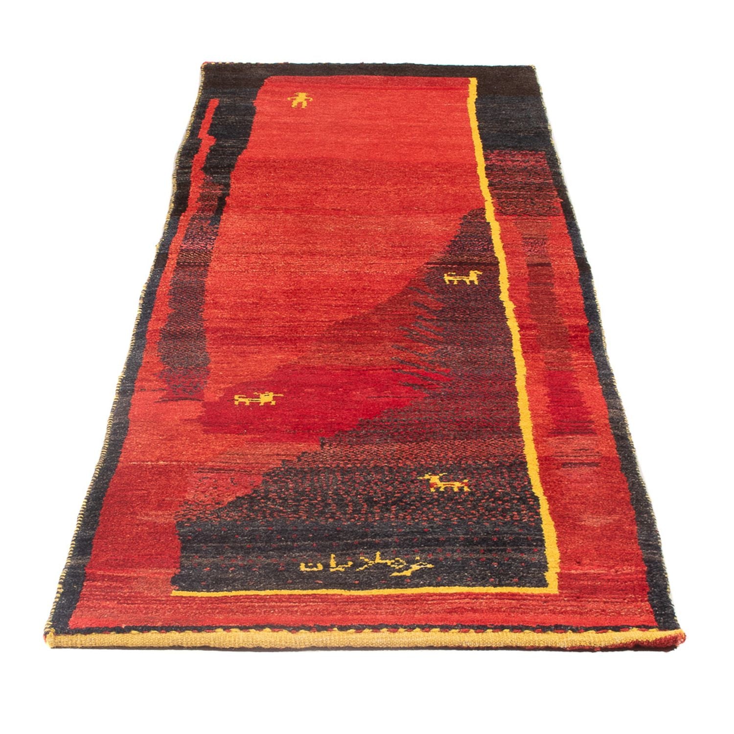 Alfombra de pasillo Alfombra Gabbeh - Persa - 230 x 73 cm - multicolor