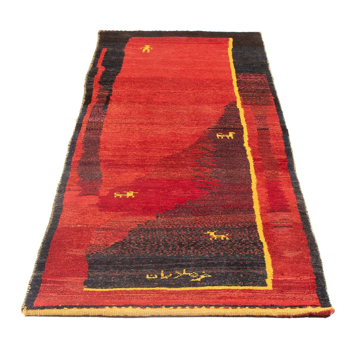 Alfombra de pasillo Alfombra Gabbeh - Persa - 230 x 73 cm - multicolor