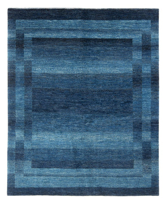 Alfombra Gabbeh - Loribaft Persa - 225 x 186 cm - azul marino
