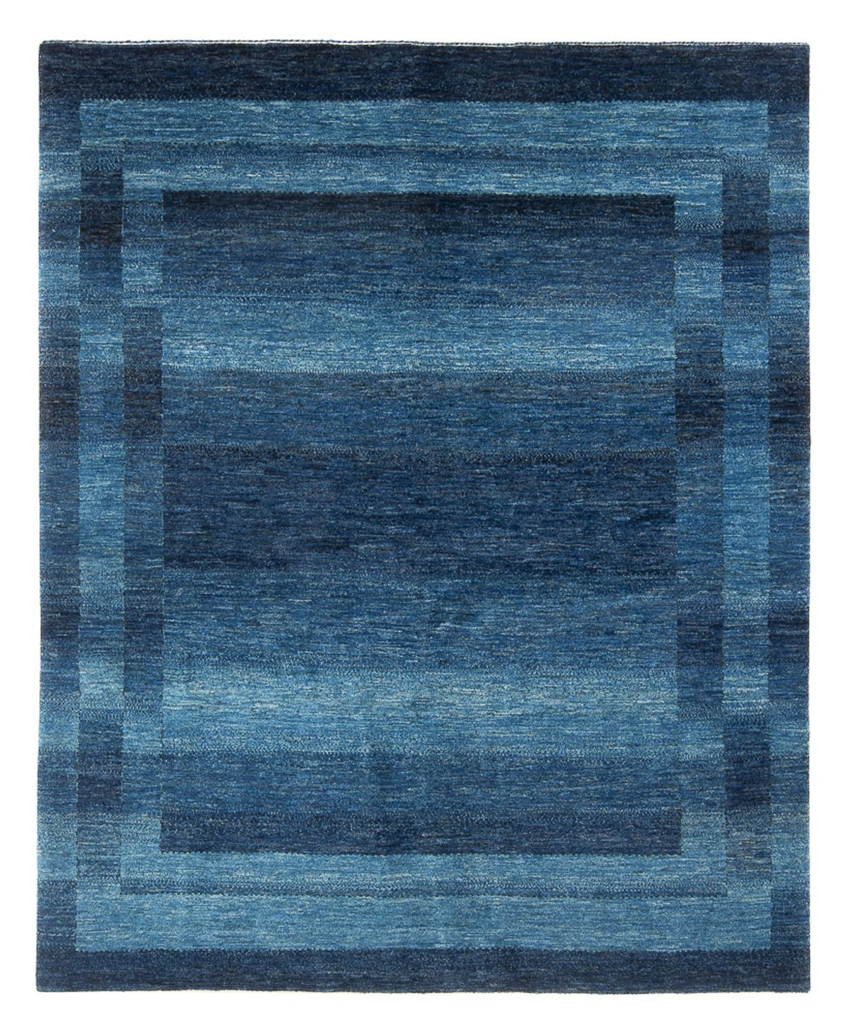 Alfombra Gabbeh - Loribaft Persa - 225 x 186 cm - azul marino