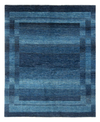 Alfombra Gabbeh - Loribaft Persa - 225 x 186 cm - azul marino