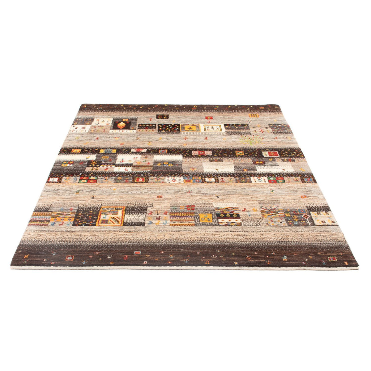 Alfombra Gabbeh - Loribaft Persa - 196 x 131 cm - multicolor