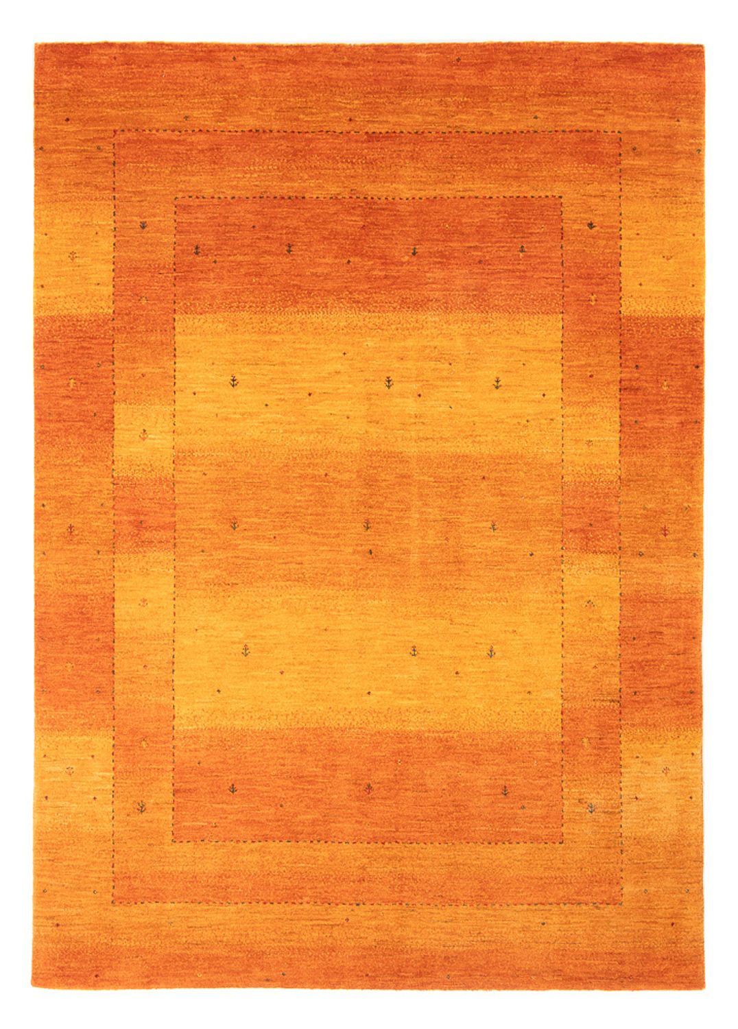 Alfombra Gabbeh - Loribaft Persa - 209 x 155 cm - naranja