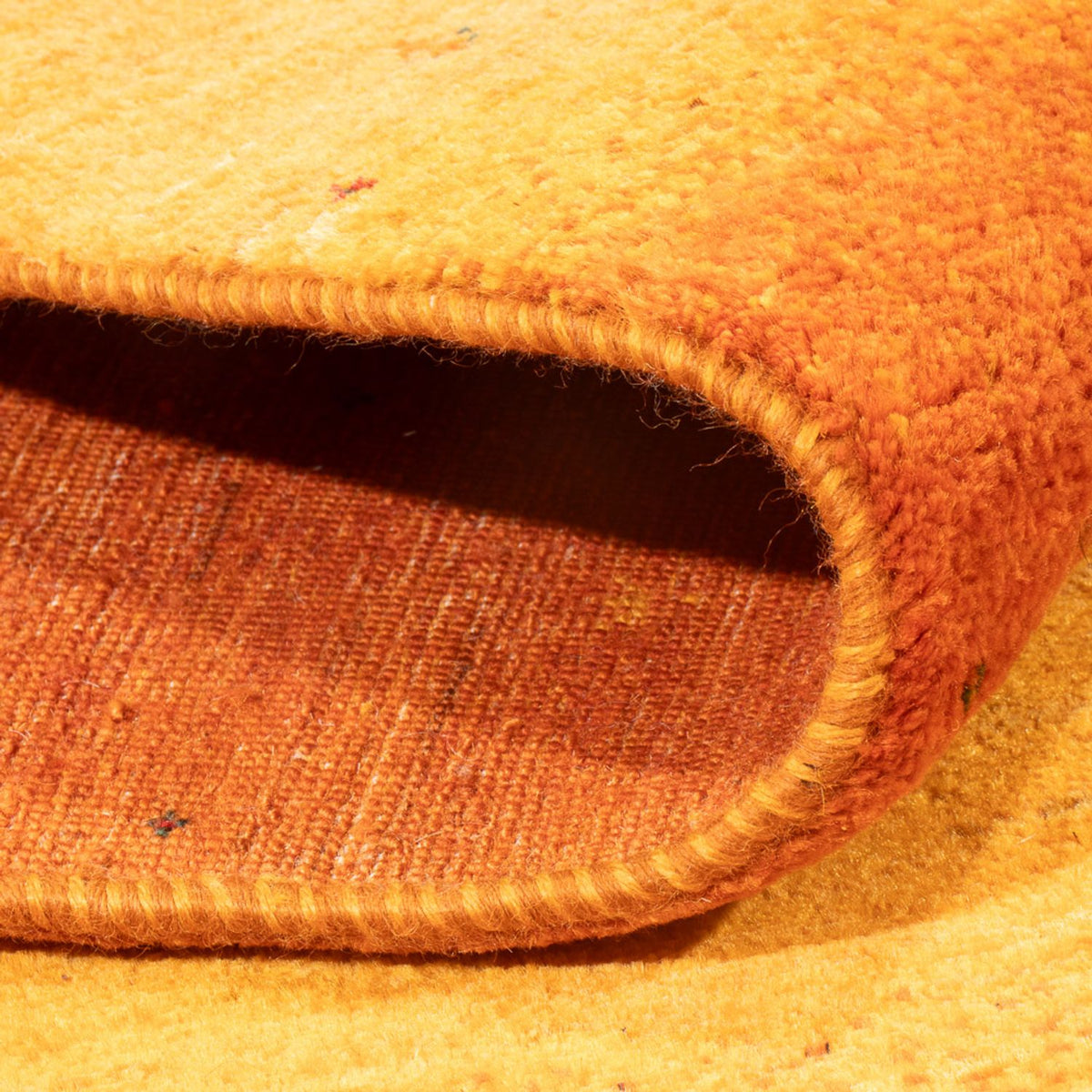 Alfombra Gabbeh - Loribaft Persa - 209 x 155 cm - naranja