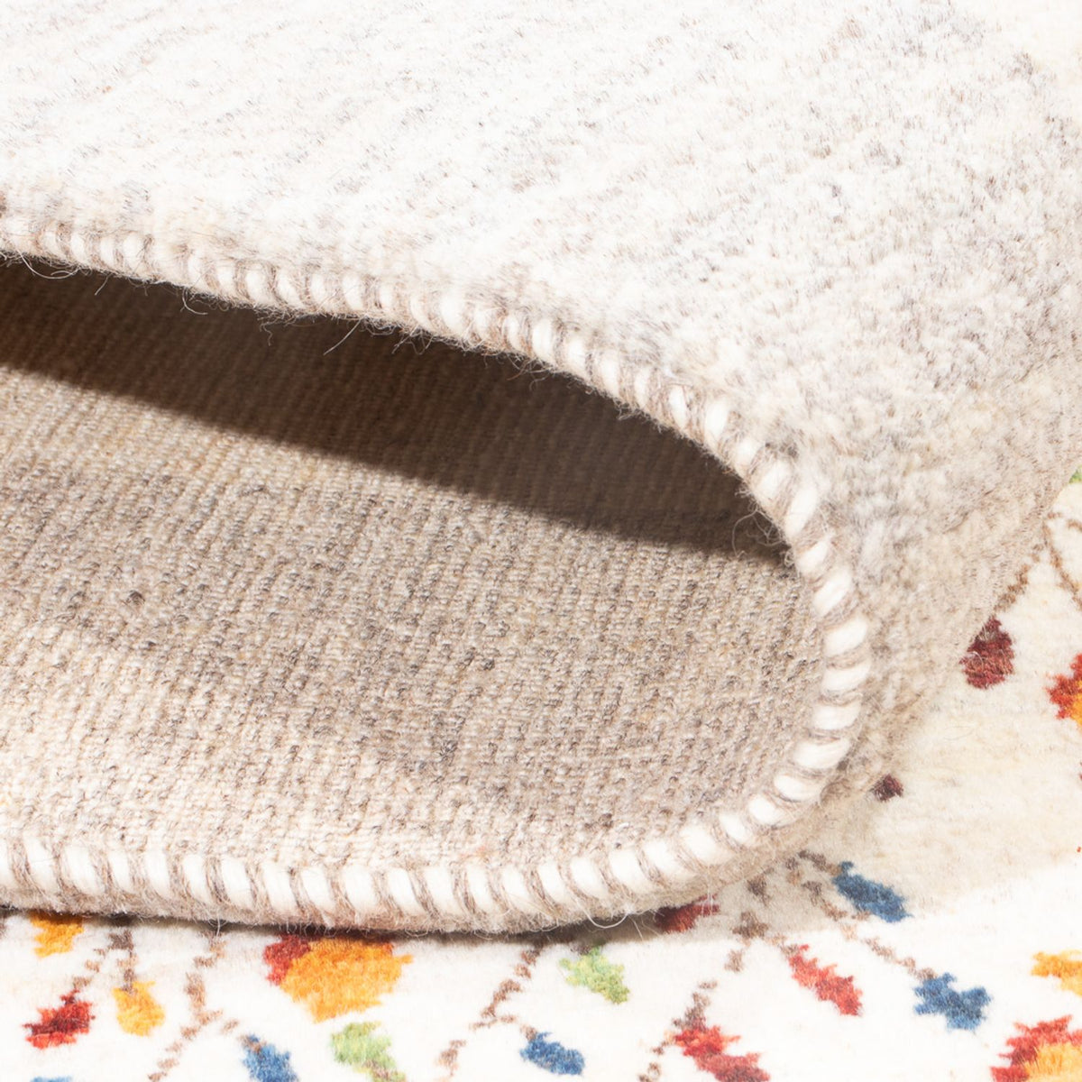 Alfombra Gabbeh - Loribaft Persa - 206 x 148 cm - multicolor