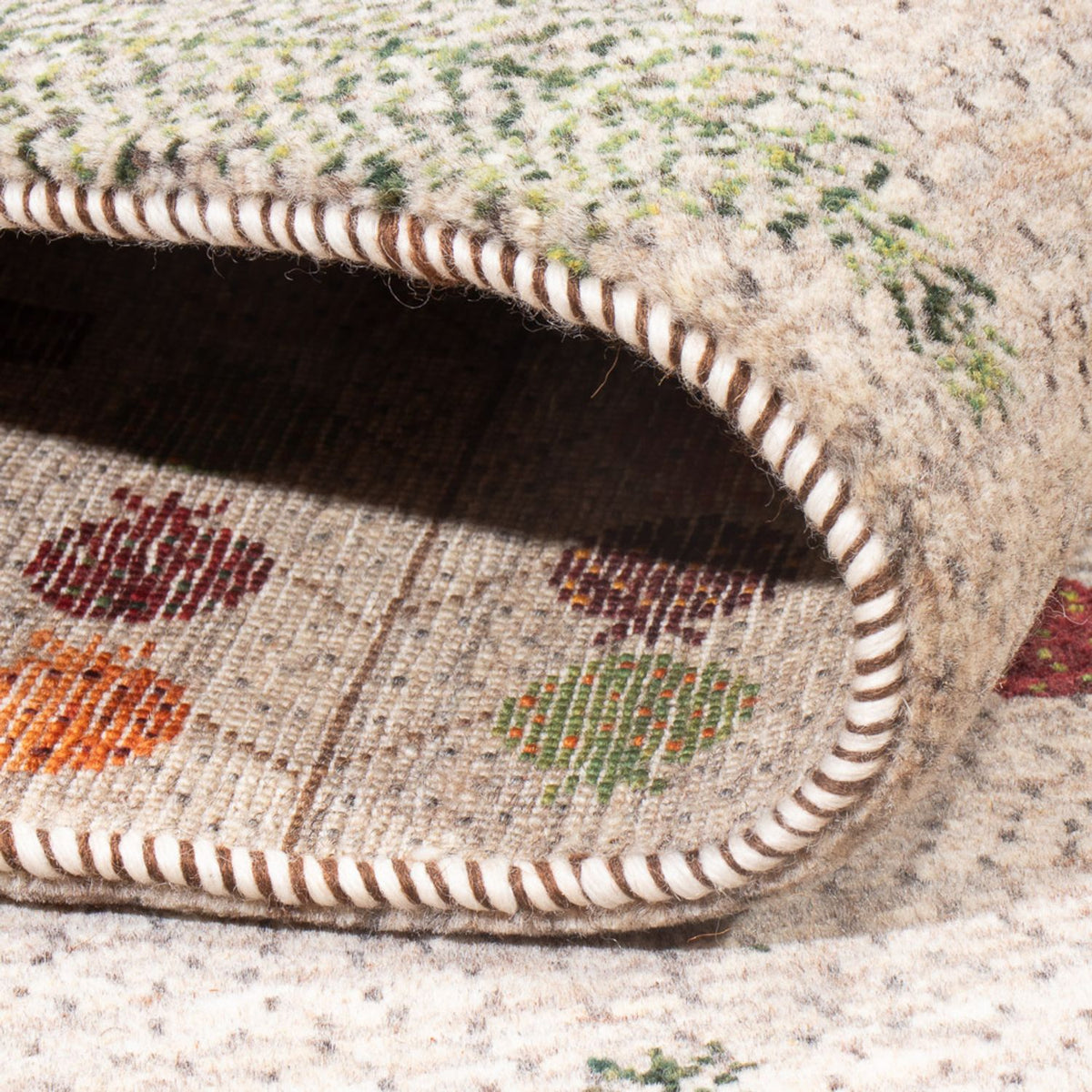 Alfombra Gabbeh - Loribaft Persa - 215 x 152 cm - multicolor