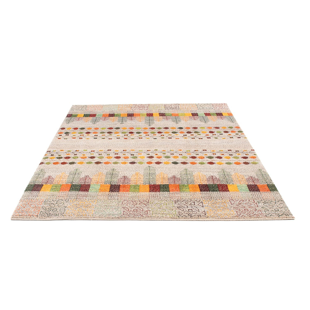 Alfombra Gabbeh - Loribaft Persa - 215 x 152 cm - multicolor