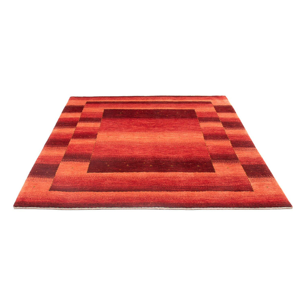 Alfombra Gabbeh - Loribaft Persa - 208 x 157 cm - rojo claro
