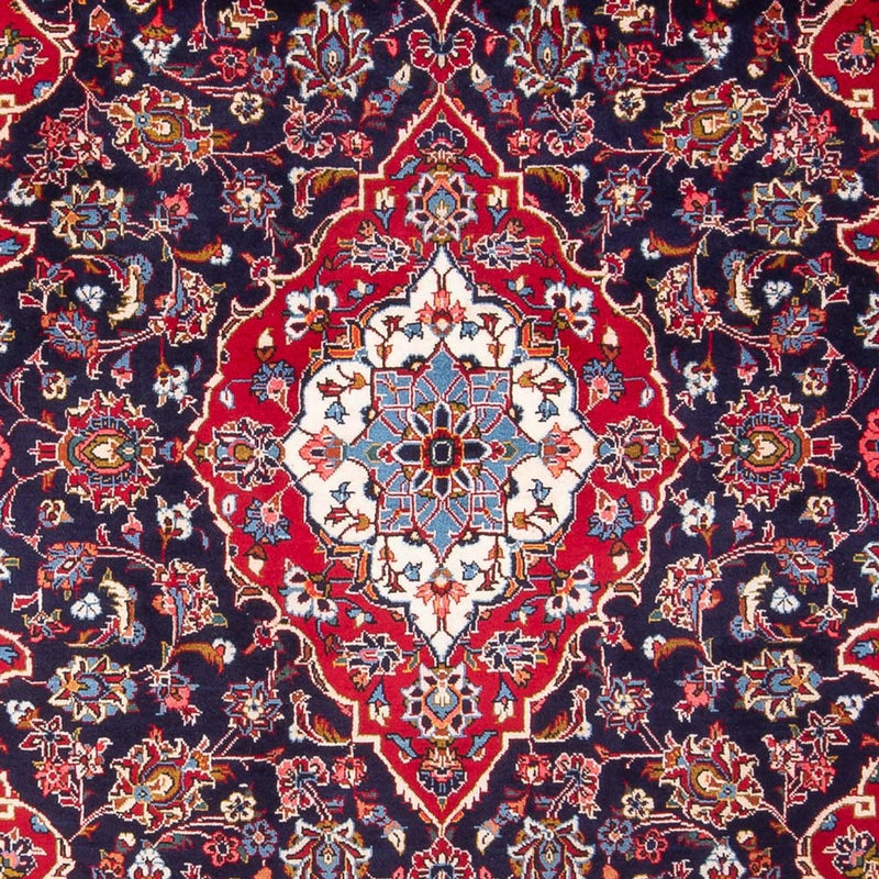 Alfombra persa - Keshan - 300 x 200 cm - azul oscuro