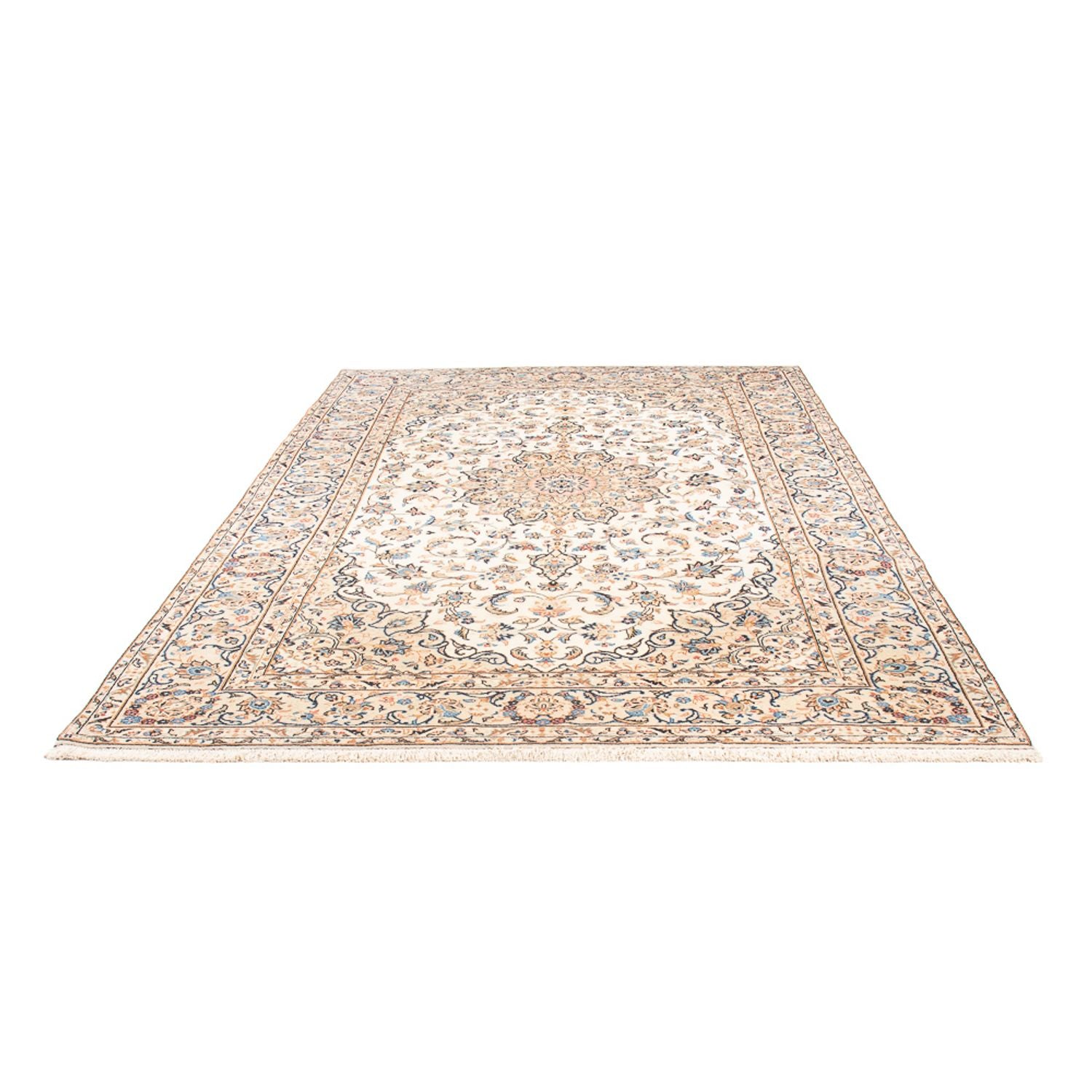 Alfombra persa - Keshan - 293 x 195 cm - crema