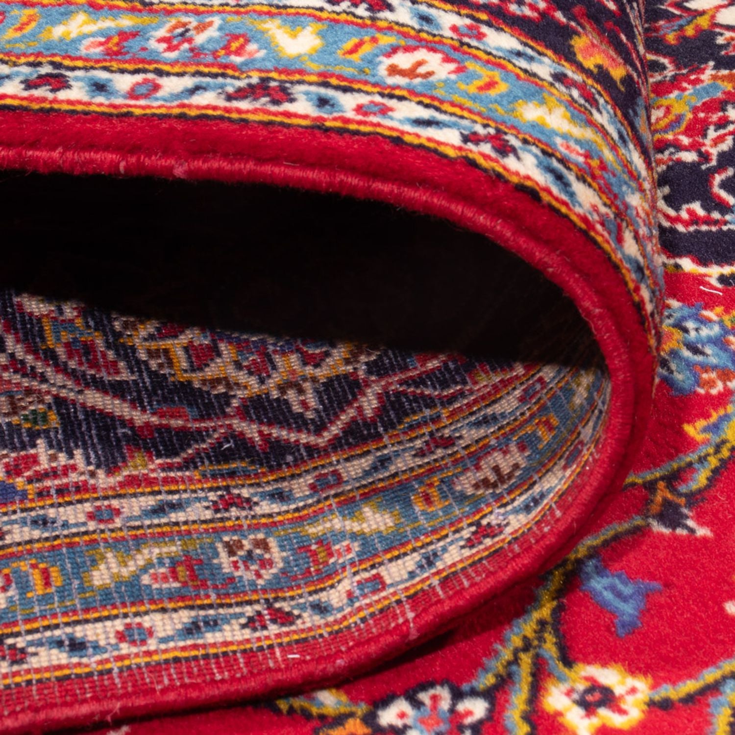 Alfombra persa - Keshan - 296 x 203 cm - rojo