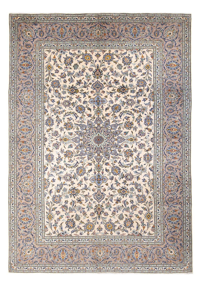 Alfombra persa - Keshan - 298 x 208 cm - crema