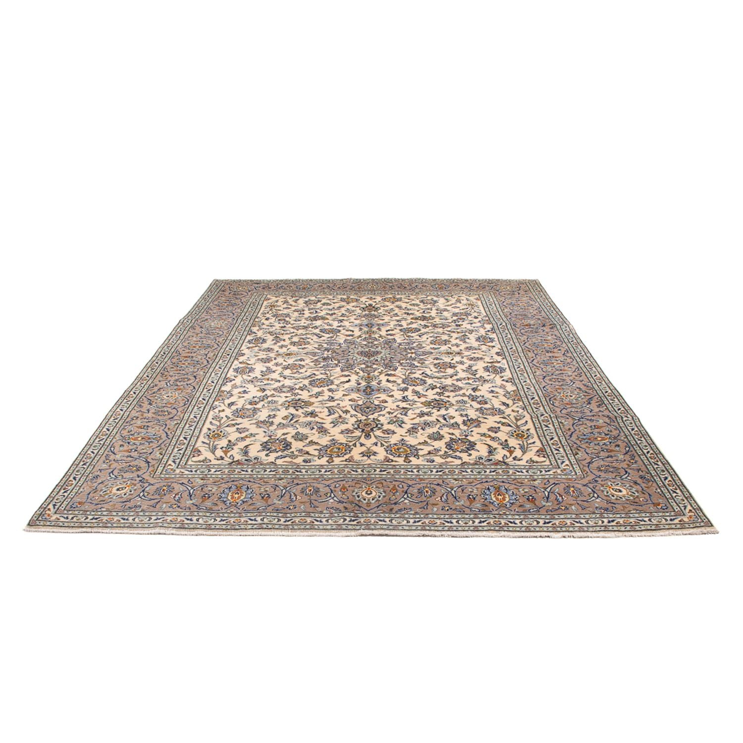 Alfombra persa - Keshan - 298 x 208 cm - crema