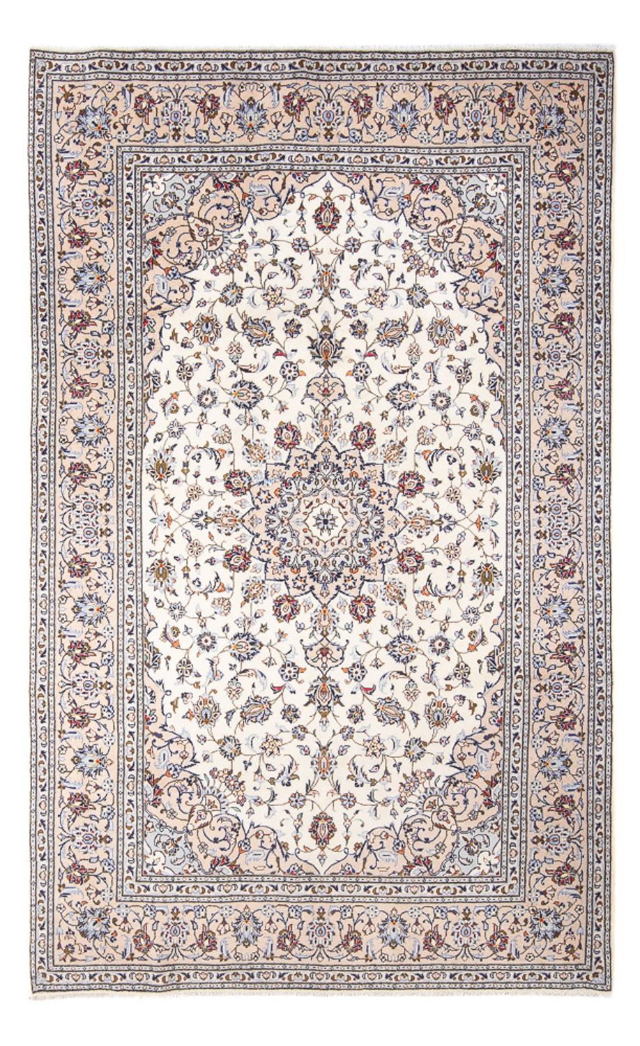 Alfombra persa - Keshan - 302 x 199 cm - crema