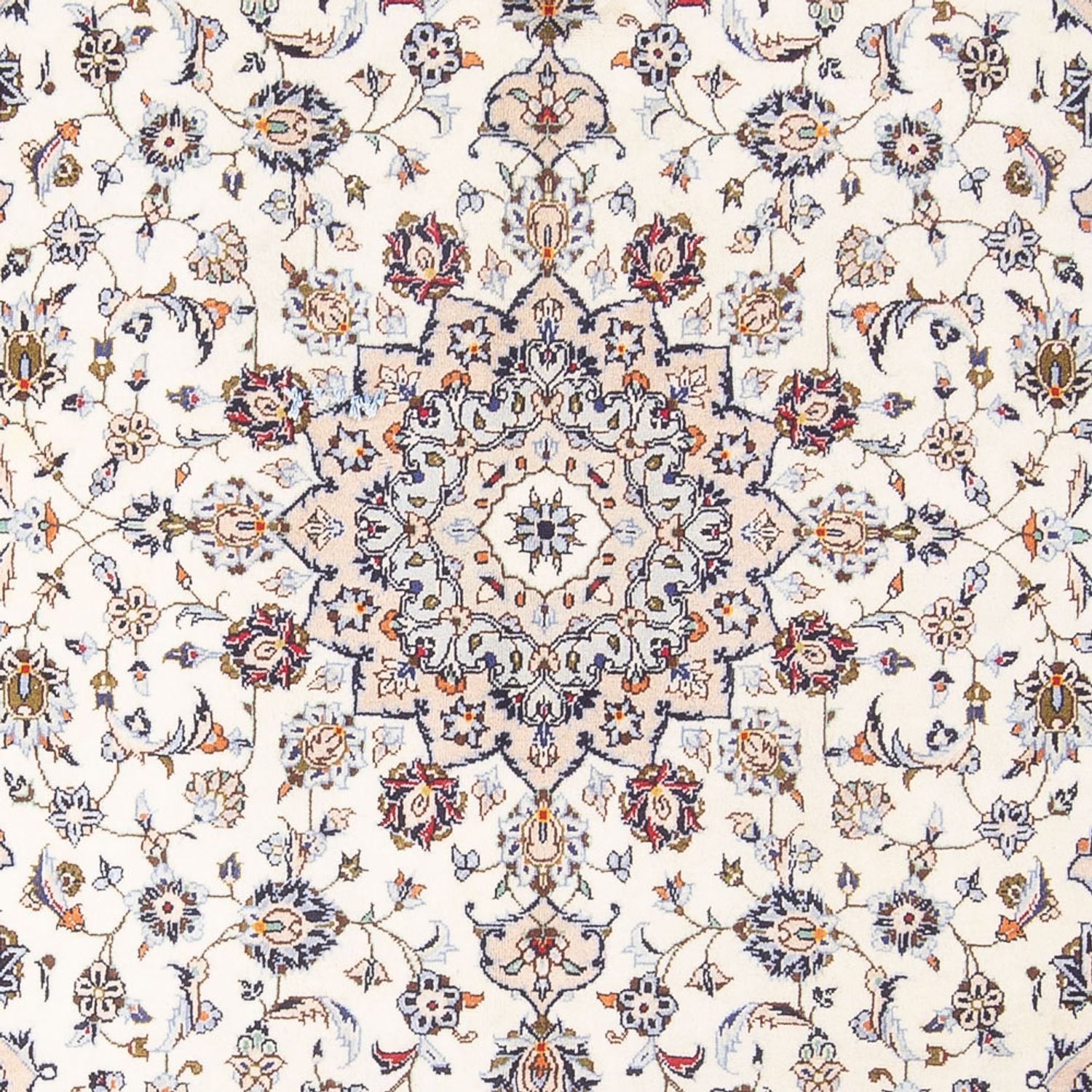 Alfombra persa - Keshan - 302 x 199 cm - crema
