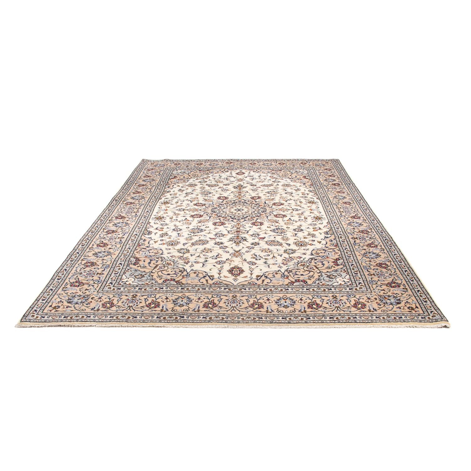 Alfombra persa - Keshan - 302 x 199 cm - crema