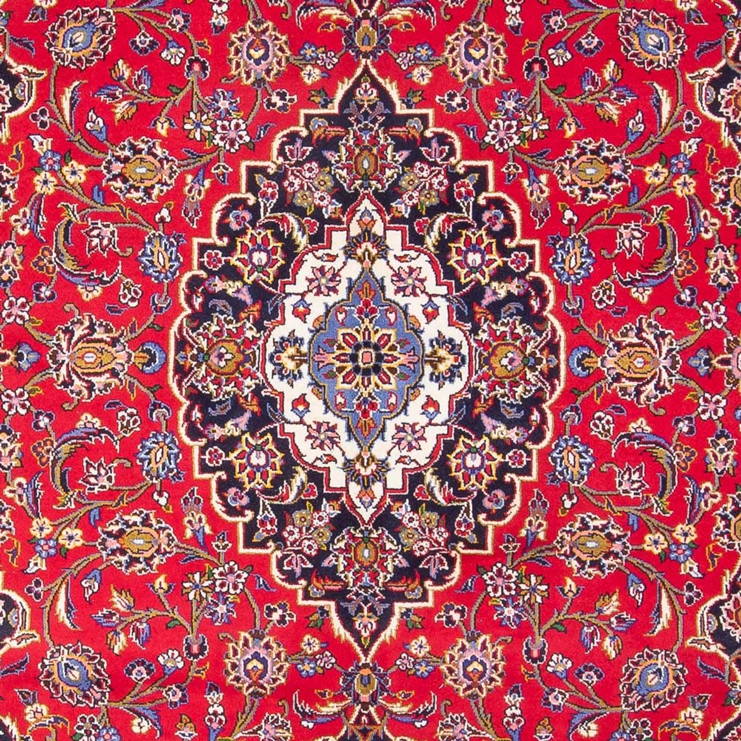 Alfombra persa - Keshan - 294 x 201 cm - rojo