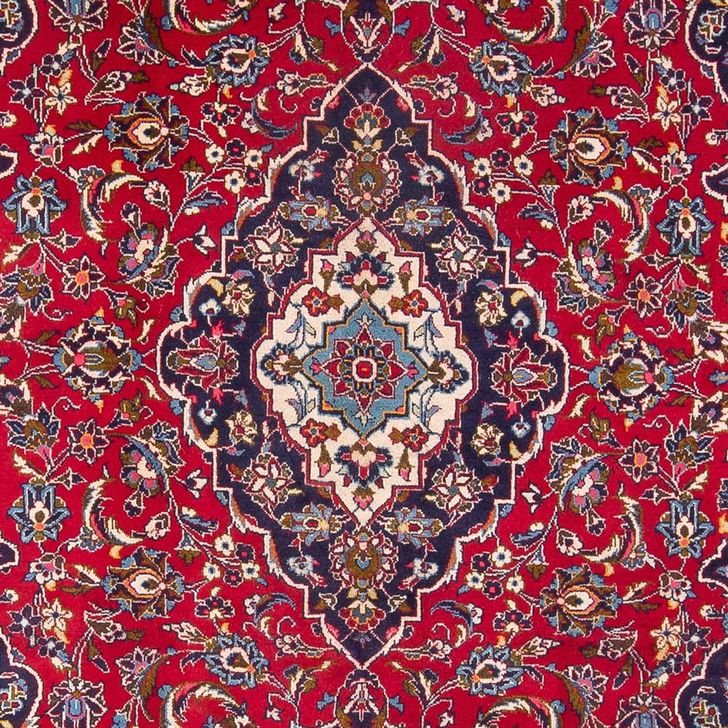 Alfombra persa - Keshan - 295 x 195 cm - rojo