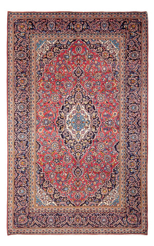 Alfombra persa - Keshan - 312 x 196 cm - rojo claro