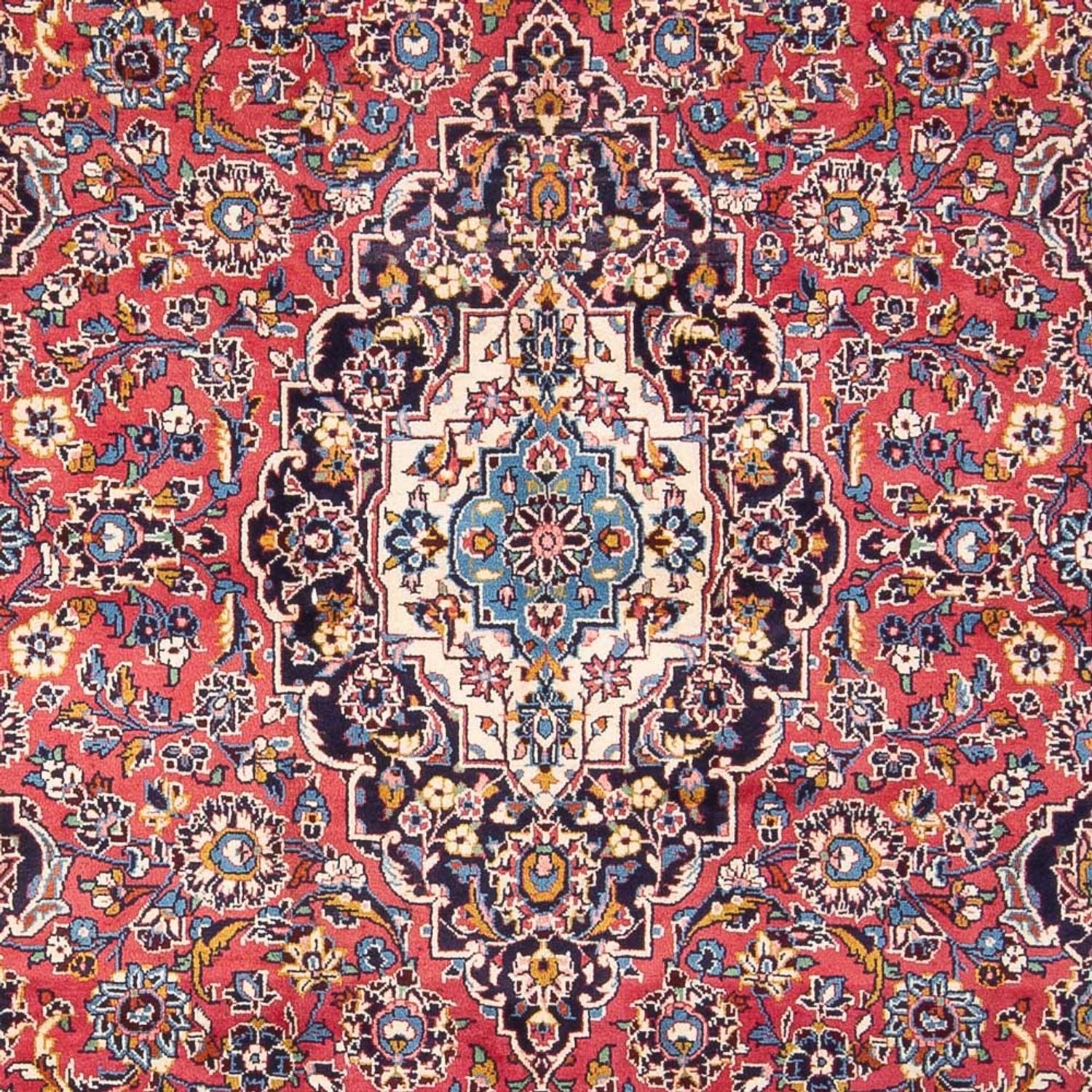 Alfombra persa - Keshan - 312 x 196 cm - rojo claro